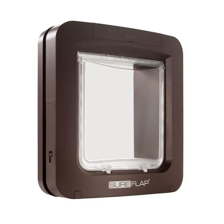 SUREFLAP Grande chatiere a puce électronique - Marron - 178 mm x 170 mm (Mémorisation d'un maximum de 32 puces) SUREFLAP Grande chatiere a puce électronique - Marron - 178 mm x 170 mm (Mémorisation d'un maximum de 32 puces)