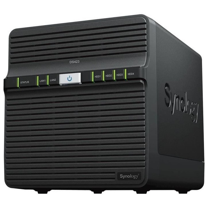Serveur NAS - SYNOLOGY - DS423 - 4 baies - RAM 2Go Serveur NAS - SYNOLOGY - DS423 - 4 baies - RAM 2Go