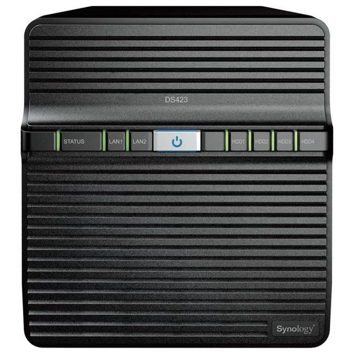 Serveur NAS - SYNOLOGY - DS423 - 4 baies - RAM 2Go Serveur NAS - SYNOLOGY - DS423 - 4 baies - RAM 2Go