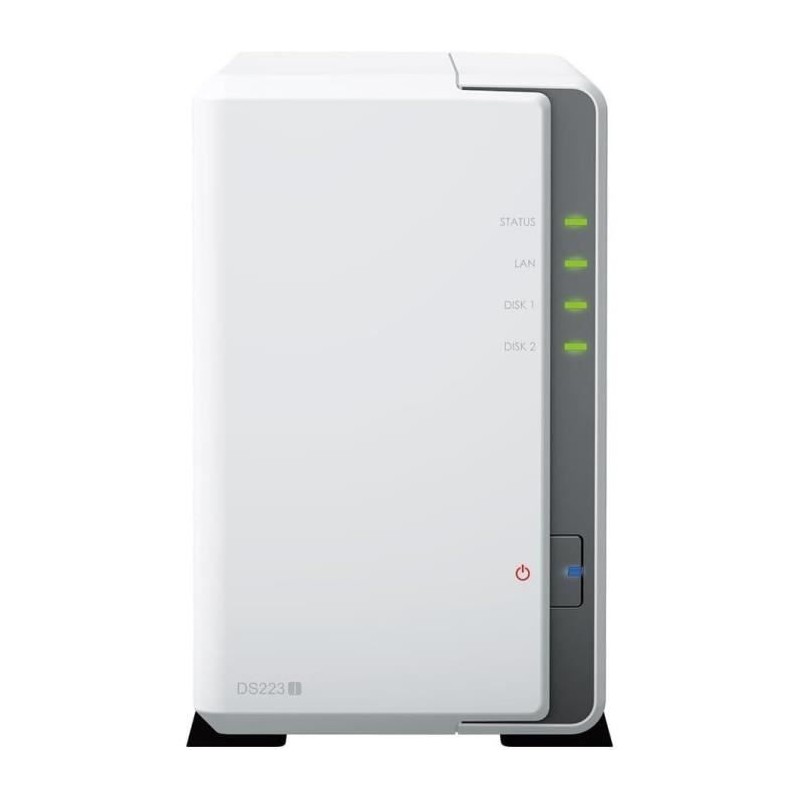 Serveur NAS - SYNOLOGY - DS223J - 2 baies - SATA 6Gb/s - RAID 1 - RAM