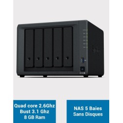 Serveur NAS extensible 5 baies - SYNOLOGY - DS1522+ - AMD Ryzen R1600