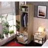 Dressing - Chene - 2 tiroirs - 2 étageres - 1 tringle - 50 x 57 x 200 Dressing - Chene - 2 tiroirs - 2 étageres - 1 tringle - 50 x 57 x 200