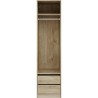 Dressing - Chene - 2 tiroirs - 2 étageres - 1 tringle - 50 x 57 x 200 Dressing - Chene - 2 tiroirs - 2 étageres - 1 tringle - 50 x 57 x 200
