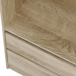 Dressing - Chene - 2 tiroirs - 2 étageres - 1 tringle - 100 x 57 x 20
