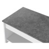 Table basse - Blanc et gris béton - Relevable - L 100 cm x P50 x H44c