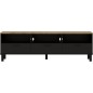 Ensemble Meuble TV+Table basse OXFORD - Style industriel - Mélaminé chene noir - Table Basse: L110 cm et Meuble Tv 159 cm Ensemble Meuble TV+Table basse OXFORD - Style industriel - Mélaminé chene noir - Table Basse: L110 cm et Meuble Tv 159 cm