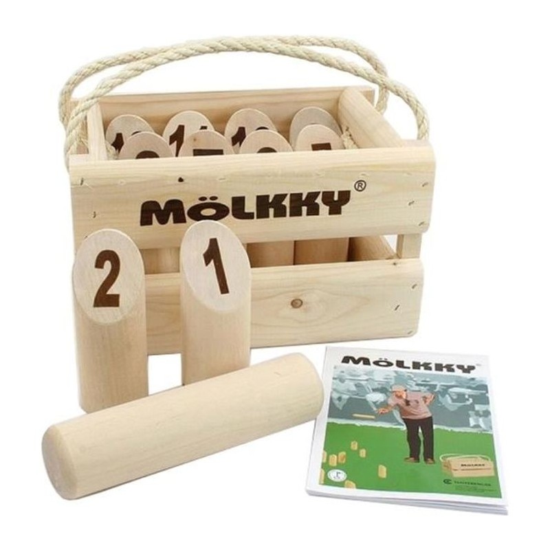 Jeu de quilles Mölkky - TACTIC - Version Luxe - Bois massif - Mixte -