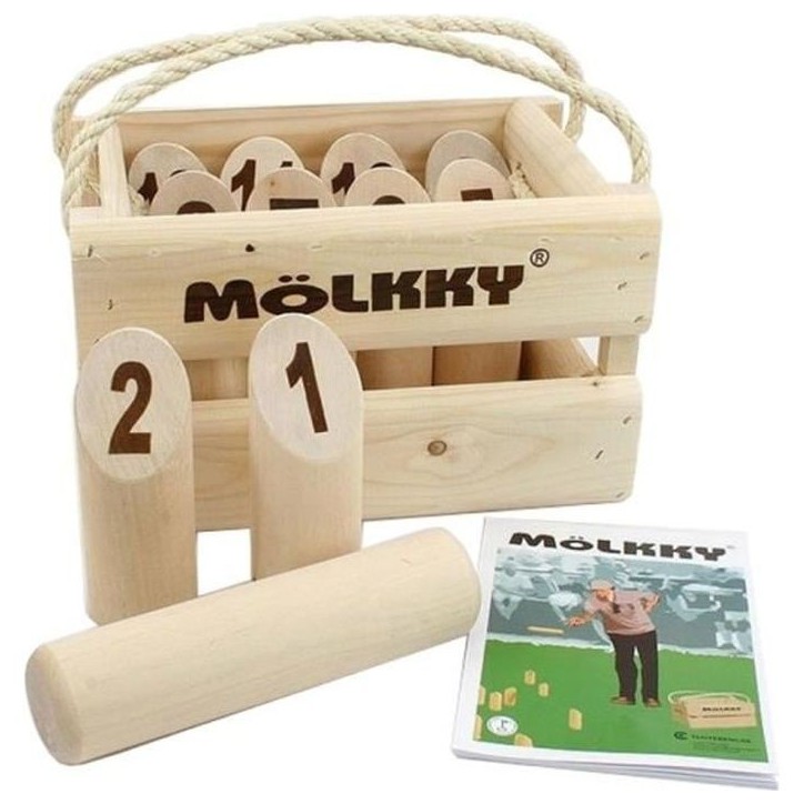Jeu de quilles Mölkky - TACTIC - Version Luxe - Bois massif - Mixte - A partir de 7 ans Jeu de quilles Mölkky - TACTIC - Version Luxe - Bois massif - Mixte - A partir de 7 ans
