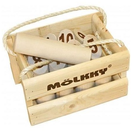 Jeu de quilles Mölkky - TACTIC - Version Luxe - Bois massif - Mixte - A partir de 7 ans