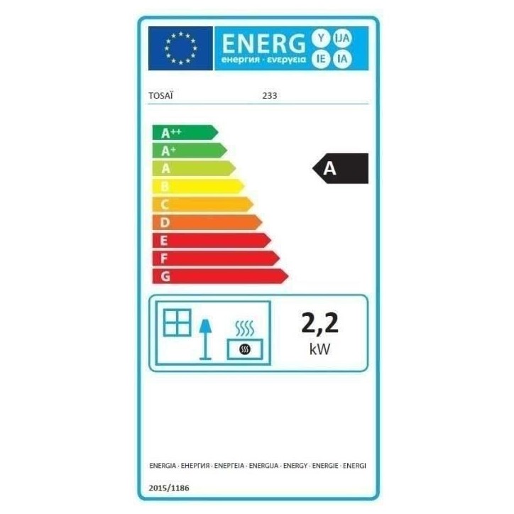 Poele a pétrole a meche - TOSAi 233 - 2200 W - Surface 19 m2 Poele a pétrole a meche - TOSAi 233 - 2200 W - Surface 19 m2