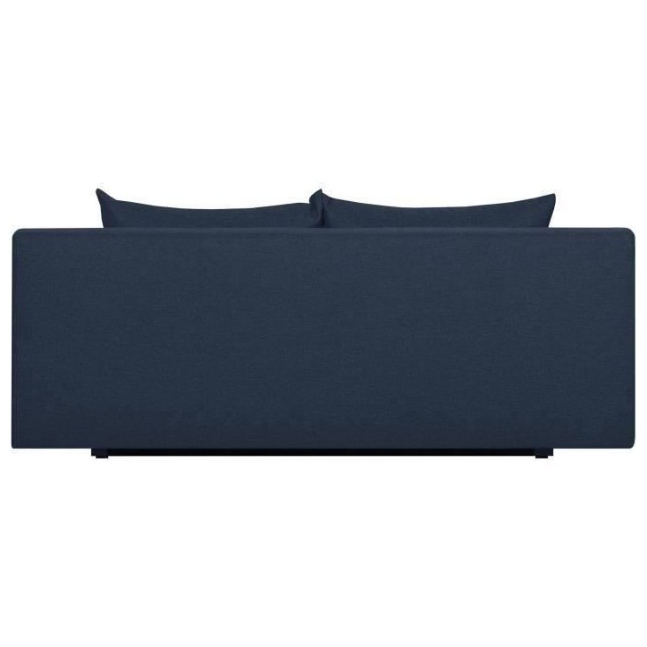 TEIJO Banquette convertible 3 places avec coffre de rangement - Tissu Bleu - L187 x P91 x H82 cm TEIJO Banquette convertible 3 places avec coffre de rangement - Tissu Bleu - L187 x P91 x H82 cm