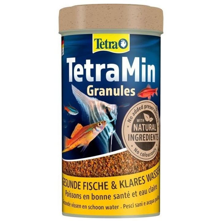 TetraMin Granulés - TETRA - Aliment complet pour poissons tropicaux - 250 ml