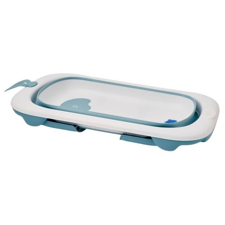 Baignoire pliable - THERMOBABY - BALNÉA - Compact - Bouchon de vidange - Jusqu'a 18 mois - Bleu