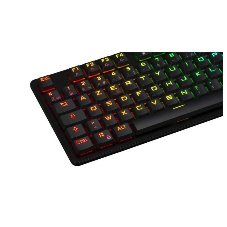 Clavier Gamer - The G-Lab - KEYZ PLATI. TKL - Format TKL - Mécanique (Switch Rouge) - Low Profile - RGB - Noir Clavier Gamer - The G-Lab - KEYZ PLATI. TKL - Format TKL - Mécanique (Switch Rouge) - Low Profile - RGB - Noir