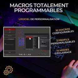 Pack gamer sans fil - THE G-LAB - COMBO TUNGSTEN EX - Clavier + souris