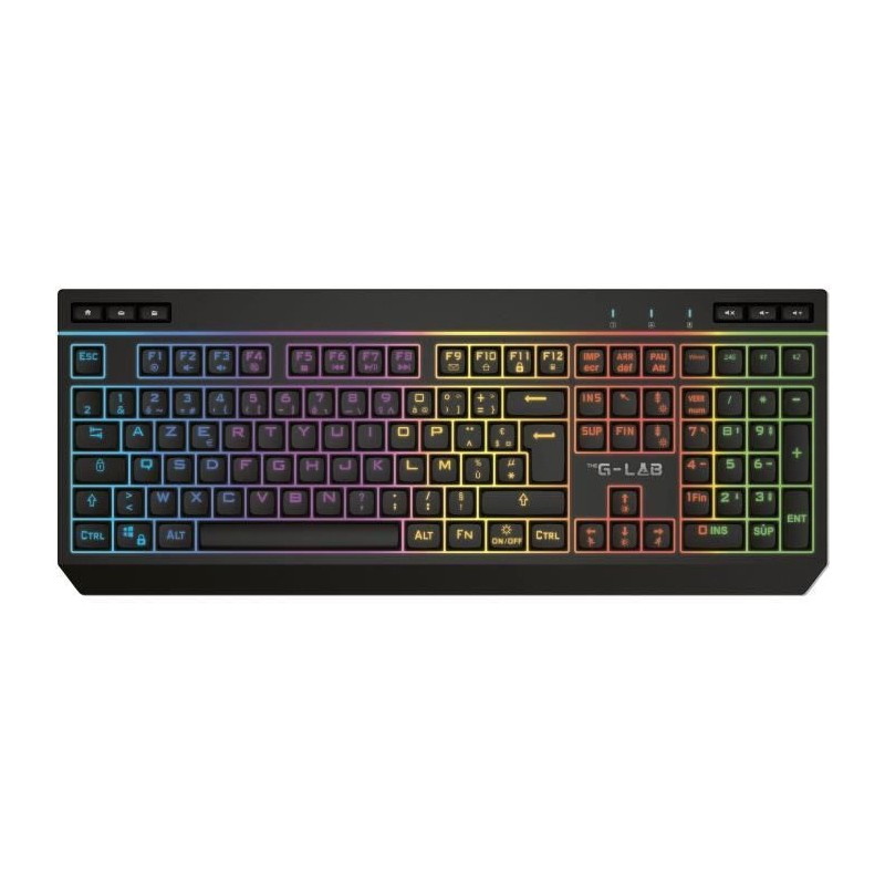 Clavier gamer sans fil - THE G-LAB - KEYZ TUNGSTEN EX - 32 macros conf Clavier gamer sans fil - THE G-LAB - KEYZ TUNGSTEN EX - 32 macros conf