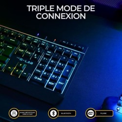 Clavier gamer sans fil - THE G-LAB - KEYZ TUNGSTEN EX - 32 macros conf
