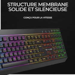 Clavier gamer sans fil - THE G-LAB - KEYZ TUNGSTEN EX - 32 macros conf