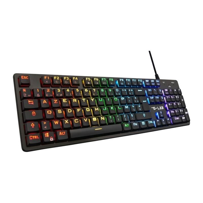 Clavier Gamer - The G-Lab - KEYZ PLATINIUM - Mécanique (Switch Rouge) Clavier Gamer - The G-Lab - KEYZ PLATINIUM - Mécanique (Switch Rouge)