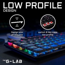 Clavier Gamer - The G-Lab - KEYZ PLATINIUM - Mécanique (Switch Rouge)