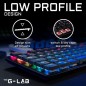 Clavier Gamer - The G-Lab - KEYZ PLATINIUM - Mécanique (Switch Rouge) - Ultra Low Profile - RGB - Filaire - Azerty - Noir