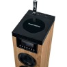 Tour haut-parleur - THOMSON - Noir/Bois - Bluetooth/CD/USB/SD, 60W, Ra