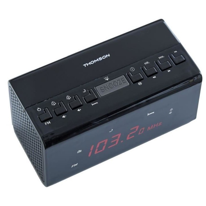 Radio Réveil - THOMSON - CR50 - Noir Radio Réveil - THOMSON - CR50 - Noir