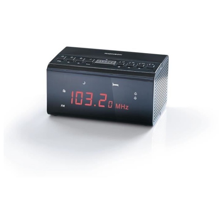 Radio Réveil - THOMSON - CR50 - Noir Radio Réveil - THOMSON - CR50 - Noir