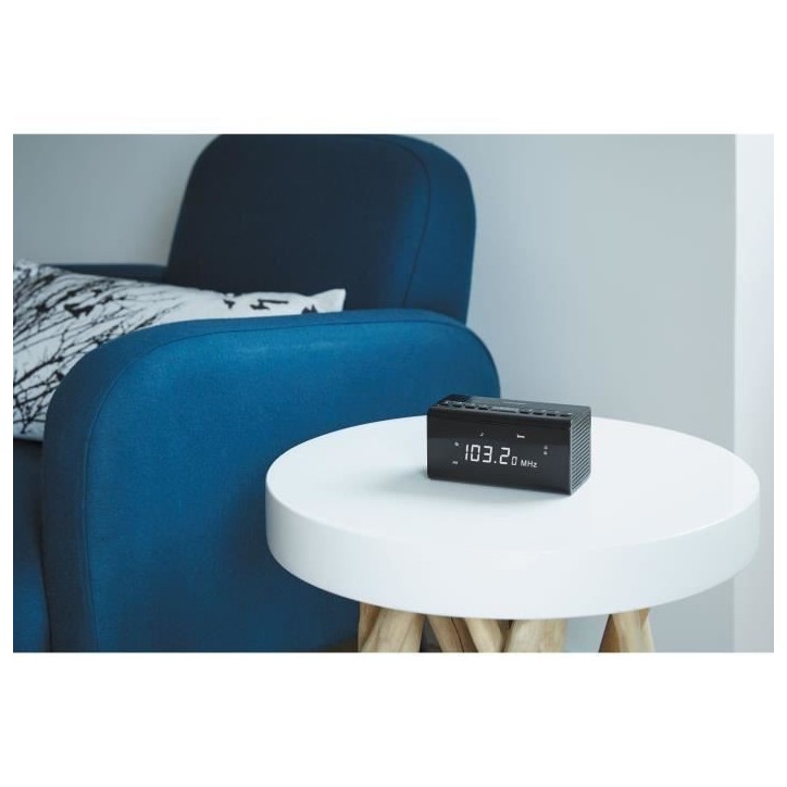 Radio Réveil - THOMSON - CR50 - Noir Radio Réveil - THOMSON - CR50 - Noir