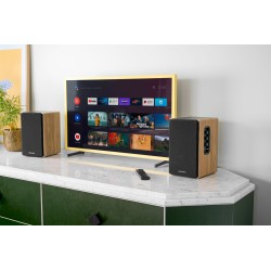 Set enceintes - THOMSON - 2 enceintes - Noir et bois