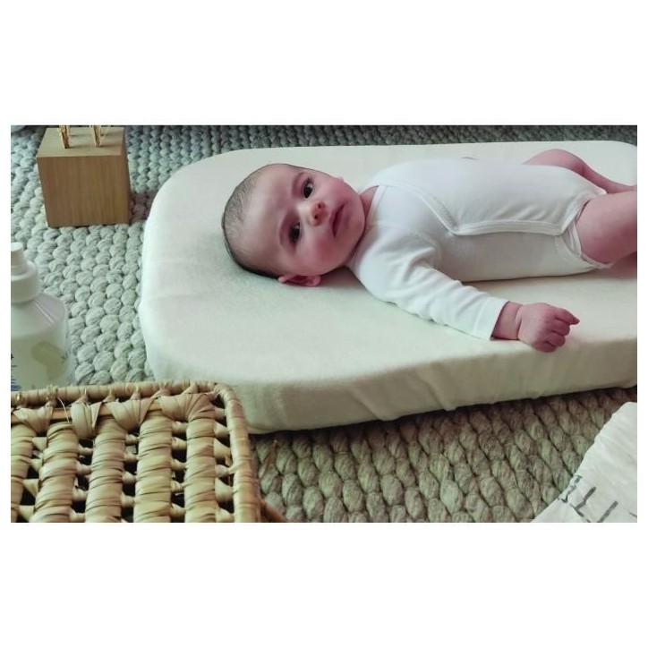 Housse de matelas a langer TINEO viscose de bambou Housse de matelas a langer TINEO viscose de bambou