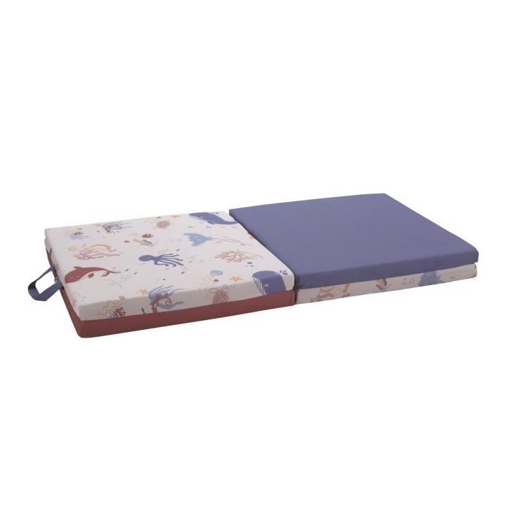 Tapis Malin Trésors de l'océan 3 en 1 - Evolutif - Déhoussable - 120x120x5 cm