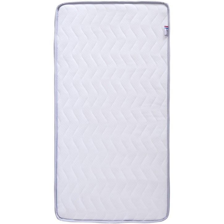 Matelas Climatisé TINEO 60x120x10cm - Matelas Bébé - Climatisé - 1 Face Été - 1 Face Hiver - Sans Traitement - Fabriqué E Matelas Climatisé TINEO 60x120x10cm - Matelas Bébé - Climatisé - 1 Face Été - 1 Face Hiver - Sans Traitement - Fabriqué E
