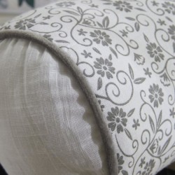 Coussin Polochon - TODAY - CHARME - Imprimé Craie Capucine - 45 x 15