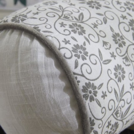 Coussin Polochon - TODAY - CHARME - Imprimé Craie Capucine - 45 x 15 cm