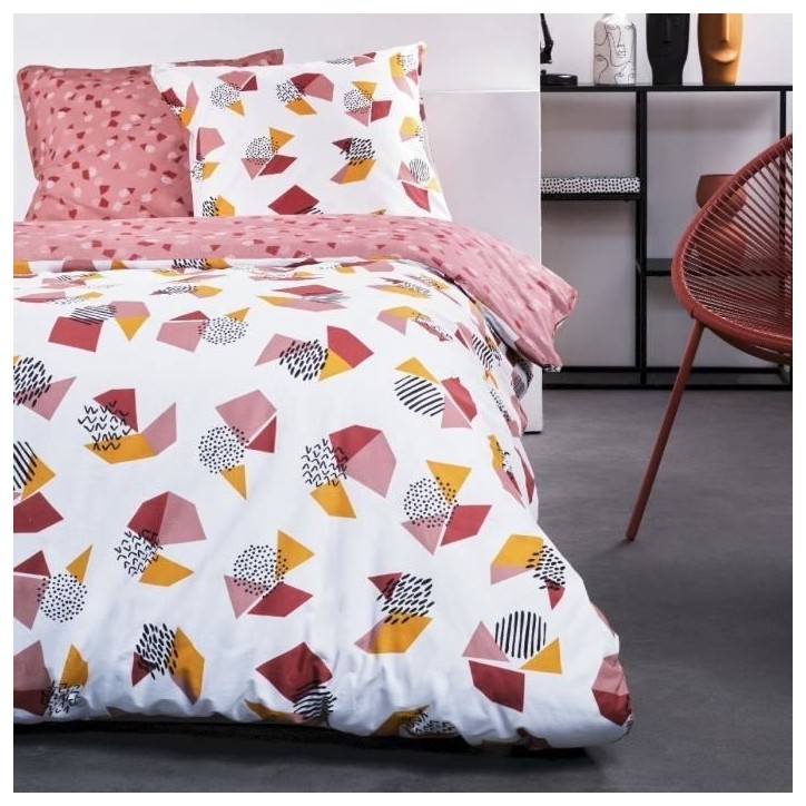 Parure de lit - TODAY - Sunshine - 116483 - 2 personnes - 220x240 cm - Coton - Imprimé 9.41