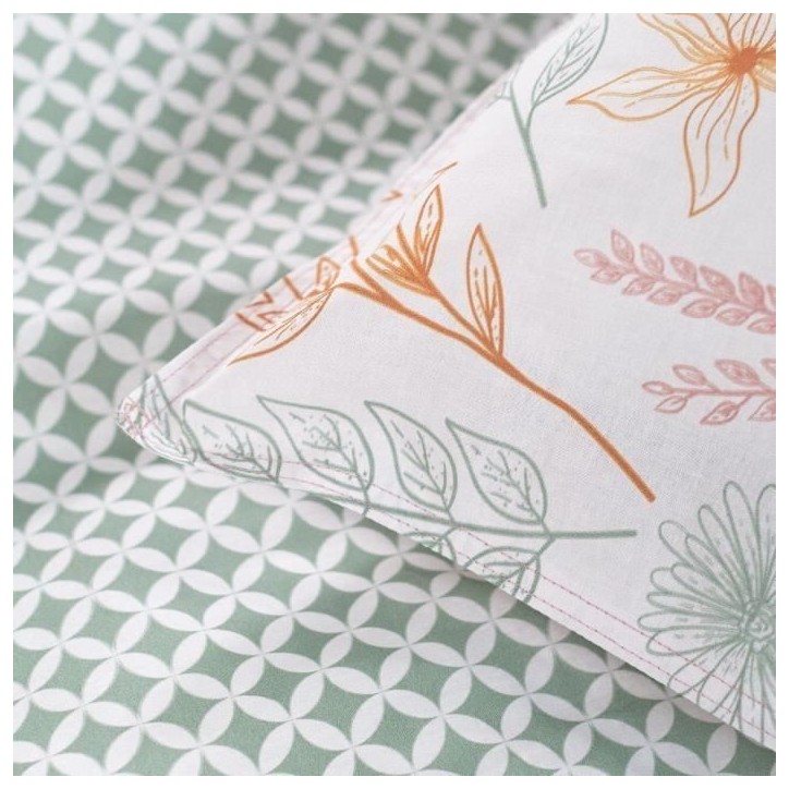 Parure de lit 2 personnes - TODAY - Sunshine 11.49 - 240 x 260 cm - 100% Coton imprimé Parure de lit 2 personnes - TODAY - Sunshine 11.49 - 240 x 260 cm - 100% Coton imprimé