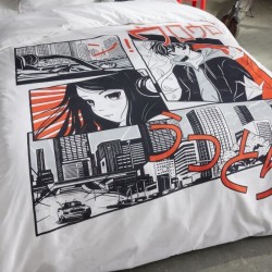 Parure de lit - TODAY - JAVA - 2 personnes - 240x220 cm - Coton - Impr