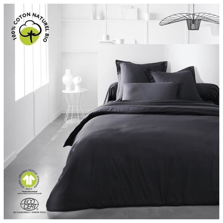 Housse de couette - TODAY - 220 x 240 cm - Coton - Organic Fusain