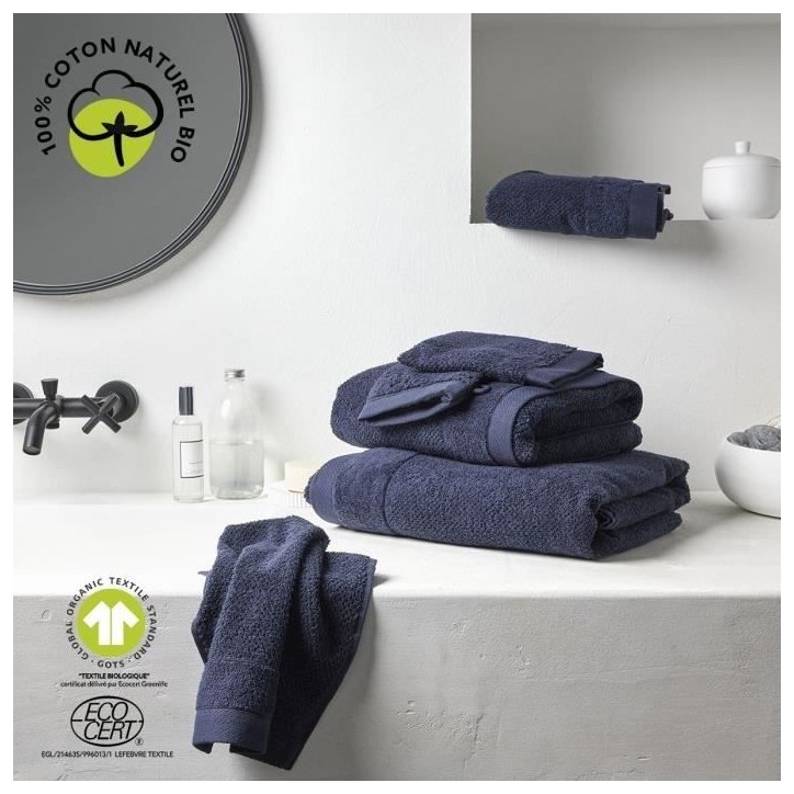 Drap de bain - TODAY - 70 x 130 cm - Coton - Organic Navy