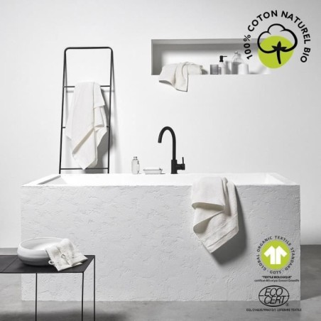 Maxi drap de bain - TODAY - 90 x 150 cm - Coton - Organic Craie