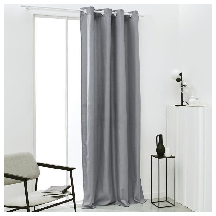 TODAY Rideau Isolant Thermique Essential Uni - 140 x 240 cm - Acier