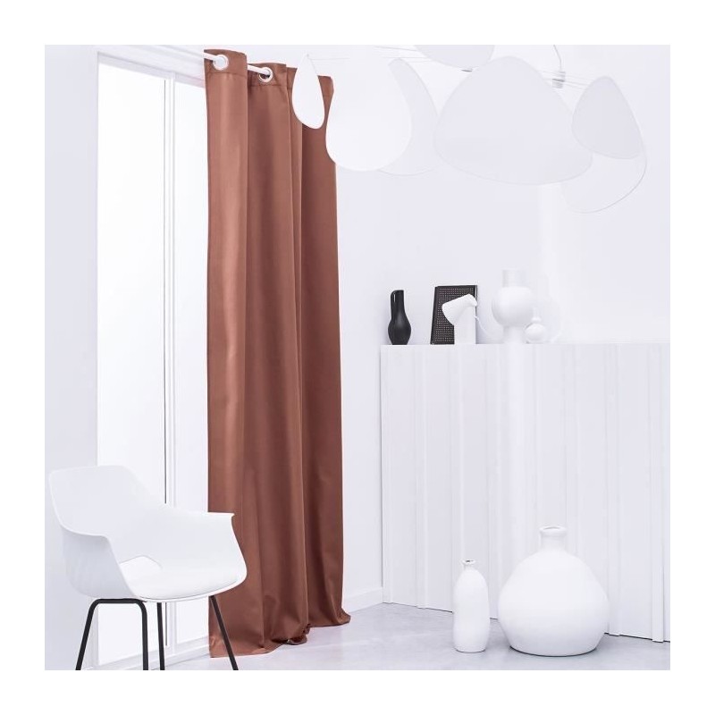 TODAY Rideau Isolant Thermique Essential Uni - 140 x 240 cm - Terracot
