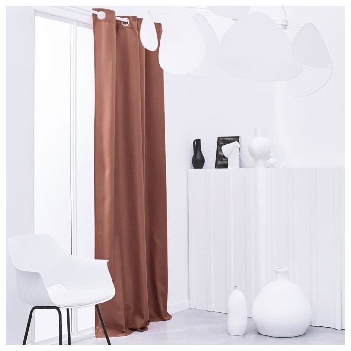 TODAY Rideau Isolant Thermique Essential Uni - 140 x 240 cm - Terracotta TODAY Rideau Isolant Thermique Essential Uni - 140 x 240 cm - Terracotta