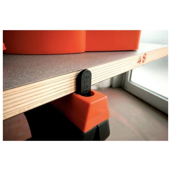 Lot de 2 tréteaux pliants - TOOD - Charge maximale 200 kg - Dimensions 60x10x80 cm Lot de 2 tréteaux pliants - TOOD - Charge maximale 200 kg - Dimensions 60x10x80 cm