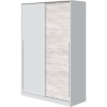 Armoire TOP - Décor blanc artik et chene nodi - 2 Portes coulissantes Armoire TOP - Décor blanc artik et chene nodi - 2 Portes coulissantes