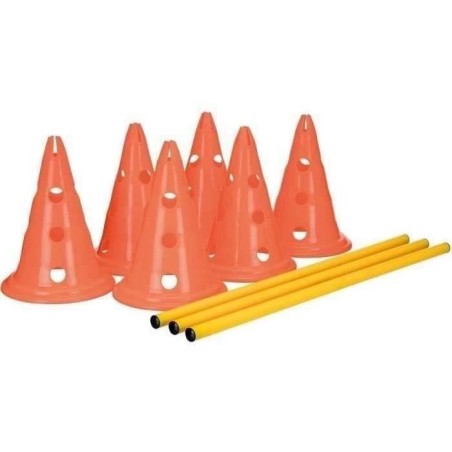 TRIXIE Lot de 3 Activités d'obstacle - Ø 23 × 30 cm - 78 cm - Orang