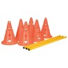 TRIXIE Lot de 3 Activités d'obstacle - Ø 23 × 30 cm - 78 cm - Orang