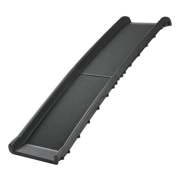 Rampe d'acces pour chien et autres animaux - TRIXIE - Petwalk - Plastique - Rails de sécurité - Noir
