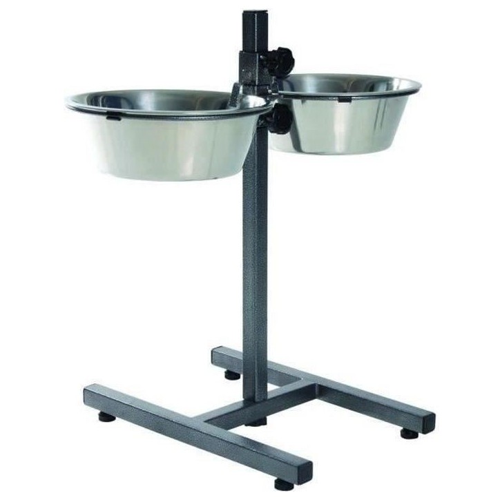TRIXIE Support réglable de bol pour chiens 5,6 L 24 cm